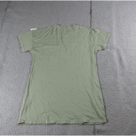 New Mate The Label Dress Xs Green Tencel Sleep Tee Dress Organic One Pocket - Picture 2 of 5